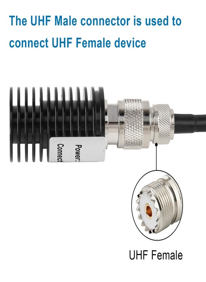 XRDS -RF XRDS-RF 10W PL259 UHF ذكر حمل وهمي للترددات اللاسلكية، 50 أوم - Image 5